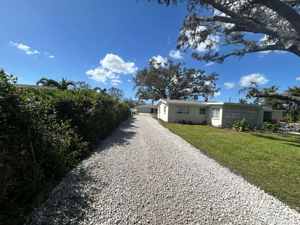 Gravel driveway